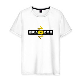 Мужская футболка хлопок с принтом Brazzers Video в Петрозаводске, 100% хлопок | прямой крой, круглый вырез горловины, длина до линии бедер, слегка спущенное плечо. | brazzers | бразерс | браззерс | видео