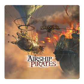 Магнитный плакат 3Х3 с принтом Airship pirates в Петрозаводске, Полимерный материал с магнитным слоем | 9 деталей размером 9*9 см | steampunk