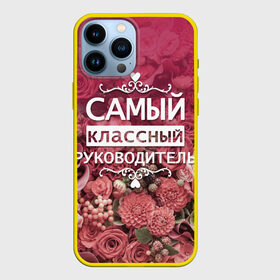 Чехол для iPhone 13 Pro Max с принтом Самый классный руководитель в Петрозаводске,  |  | день учителя | учитель