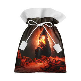 Подарочный 3D мешок с принтом Ведьмак 3 / The Witcher 3 в Петрозаводске, 100% полиэстер | Размер: 29*39 см | the | wather | wild hun | амулет | ведьмак | видьмак | геральт | девушки | дикая | охота