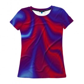 Женская футболка 3D с принтом Глянец ночь в Петрозаводске, 100% полиэфир ( синтетическое хлопкоподобное полотно) | прямой крой, круглый вырез горловины, длина до линии бедер | color | paint | абстракция | абстракция красок | краска | разводы | разводы красок | цветные краски | яркие краски