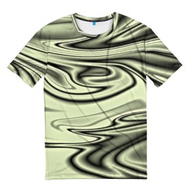 Мужская футболка 3D с принтом Серый узор в Петрозаводске, 100% полиэфир | прямой крой, круглый вырез горловины, длина до линии бедер | color | paint | абстракция | абстракция красок | краска | разводы | разводы красок | цветные краски | яркие краски
