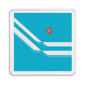 Магнит 55*55 с принтом Арсенал / FC Arsenal 2018 Blue в Петрозаводске, Пластик | Размер: 65*65 мм; Размер печати: 55*55 мм | 