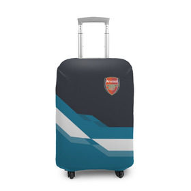 Чехол для чемодана 3D с принтом Арсенал / FC Arsenal 2018 #1 в Петрозаводске, 86% полиэфир, 14% спандекс | двустороннее нанесение принта, прорези для ручек и колес | fc | геометрия | эмблема