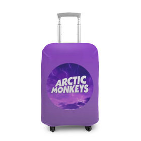 Чехол для чемодана 3D с принтом Arctic Monkeys в Петрозаводске, 86% полиэфир, 14% спандекс | двустороннее нанесение принта, прорези для ручек и колес | алекс тёрнер | арктик | арктические мартышки | гаражный | группа | джейми кук | инди рок | манкис | музыка | мэтт хелдер | ник о мэлли | обезьяна | постпанк ривайвл | психоделический | рок