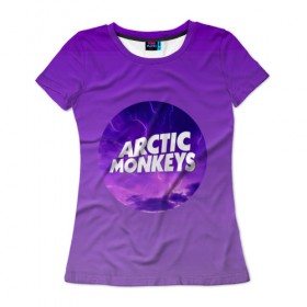 Женская футболка 3D с принтом Arctic Monkeys в Петрозаводске, 100% полиэфир ( синтетическое хлопкоподобное полотно) | прямой крой, круглый вырез горловины, длина до линии бедер | алекс тёрнер | арктик | арктические мартышки | гаражный | группа | джейми кук | инди рок | манкис | музыка | мэтт хелдер | ник о мэлли | обезьяна | постпанк ривайвл | психоделический | рок