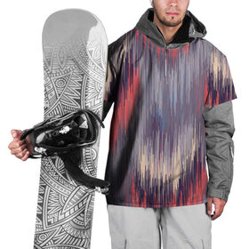 Накидка на куртку 3D с принтом Штрихи fashion в Петрозаводске, 100% полиэстер |  | watercolor | абстракция красок | акварель | брызги красок | краска | потертость красок