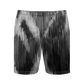 Мужские шорты 3D спортивные с принтом Черно-белая штриховка в Петрозаводске,  |  | watercolor | абстракция красок | акварель | брызги красок | краска | потертость красок