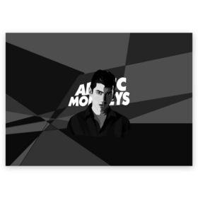 Поздравительная открытка с принтом Солист Arctic Monkeys в Петрозаводске, 100% бумага | плотность бумаги 280 г/м2, матовая, на обратной стороне линовка и место для марки
 | arc | алекс тёрнер | арктик | арктические мартышки | гаражный | группа | джейми кук | инди рок | манкис | музыка | мэтт хелдер | ник о мэлли | обезьяна | постпанк ривайвл | психоделический | рок