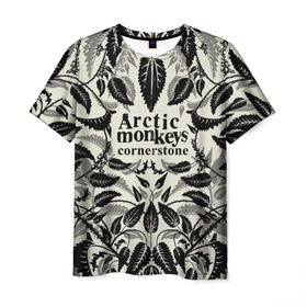 Мужская футболка 3D с принтом Arctic Monkeys природа в Петрозаводске, 100% полиэфир | прямой крой, круглый вырез горловины, длина до линии бедер | алекс тёрнер | арктик | арктические мартышки | гаражный | группа | джейми кук | инди рок | манкис | музыка | мэтт хелдер | ник о мэлли | обезьяна | постпанк ривайвл | психоделический | рок