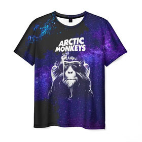 Мужская футболка 3D с принтом Arctic Monkeys в Петрозаводске, 100% полиэфир | прямой крой, круглый вырез горловины, длина до линии бедер | алекс тёрнер | арктик | арктические мартышки | гаражный | группа | джейми кук | инди рок | манкис | музыка | мэтт хелдер | ник о мэлли | обезьяна | постпанк ривайвл | психоделический | рок