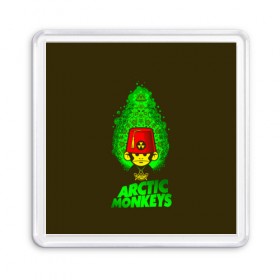 Магнит 55*55 с принтом Arctic Monkeys обезьянка в Петрозаводске, Пластик | Размер: 65*65 мм; Размер печати: 55*55 мм | 