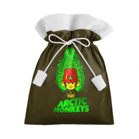 Подарочный 3D мешок с принтом Arctic Monkeys обезьянка в Петрозаводске, 100% полиэстер | Размер: 29*39 см | Тематика изображения на принте: 