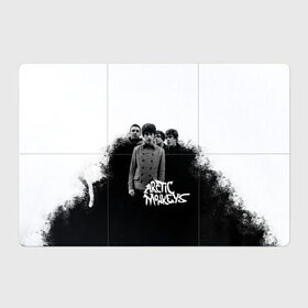 Магнитный плакат 3Х2 с принтом Группа Arctic Monkeys в Петрозаводске, Полимерный материал с магнитным слоем | 6 деталей размером 9*9 см | Тематика изображения на принте: arctic monkeys обезьянка