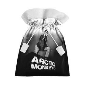 Подарочный 3D мешок с принтом Солист Arctic Monkeys в Петрозаводске, 100% полиэстер | Размер: 29*39 см | Тематика изображения на принте: алекс тёрнер | арктик | арктические мартышки | гаражный | группа | джейми кук | инди рок | манкис | музыка | мэтт хелдер | ник о мэлли | обезьяна | постпанк ривайвл | психоделический | рок