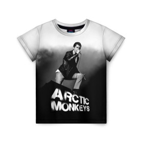 Детская футболка 3D с принтом Солист Arctic Monkeys в Петрозаводске, 100% гипоаллергенный полиэфир | прямой крой, круглый вырез горловины, длина до линии бедер, чуть спущенное плечо, ткань немного тянется | алекс тёрнер | арктик | арктические мартышки | гаражный | группа | джейми кук | инди рок | манкис | музыка | мэтт хелдер | ник о мэлли | обезьяна | постпанк ривайвл | психоделический | рок