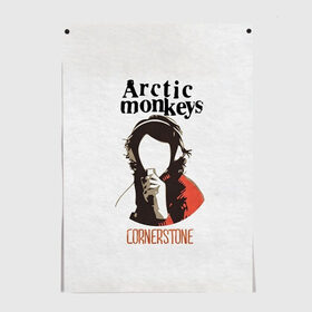 Постер с принтом Arctic Monkeys cornerstone в Петрозаводске, 100% бумага
 | бумага, плотность 150 мг. Матовая, но за счет высокого коэффициента гладкости имеет небольшой блеск и дает на свету блики, но в отличии от глянцевой бумаги не покрыта лаком | алекс тёрнер | арктик | арктические мартышки | гаражный | группа | джейми кук | инди рок | манкис | музыка | мэтт хелдер | ник о мэлли | обезьяна | постпанк ривайвл | психоделический | рок