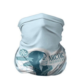 Бандана-труба 3D с принтом Arctic Monkeys девушка в Петрозаводске, 100% полиэстер, ткань с особыми свойствами — Activecool | плотность 150‒180 г/м2; хорошо тянется, но сохраняет форму | 