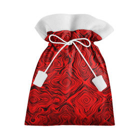Подарочный 3D мешок с принтом Tie-Dye red в Петрозаводске, 100% полиэстер | Размер: 29*39 см | волны | красный | разводы | текстура