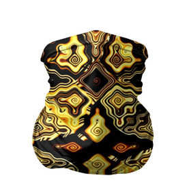 Бандана-труба 3D с принтом Gold luxury в Петрозаводске, 100% полиэстер, ткань с особыми свойствами — Activecool | плотность 150‒180 г/м2; хорошо тянется, но сохраняет форму | волны | разводы | узоры
