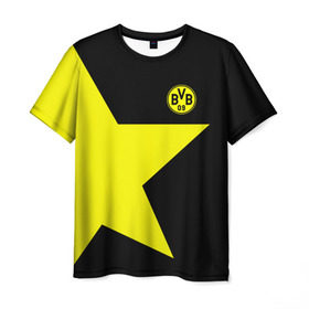 Мужская футболка 3D с принтом FC Borussia Dortmund 2018 в Петрозаводске, 100% полиэфир | прямой крой, круглый вырез горловины, длина до линии бедер | боруссия | дортмунд