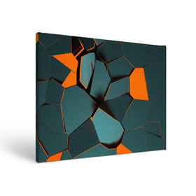 Холст прямоугольный с принтом Нано в Петрозаводске, 100% ПВХ |  | abstraction | абстракция | геометрия | грани | полигоны | сочетания | треугольники