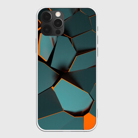 Чехол для iPhone 12 Pro Max с принтом Нано в Петрозаводске, Силикон |  | abstraction | абстракция | геометрия | грани | полигоны | сочетания | треугольники