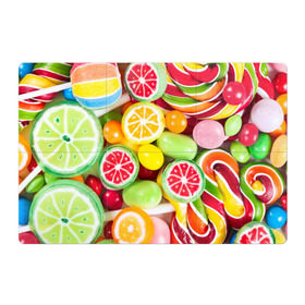 Магнитный плакат 3Х2 с принтом Candy в Петрозаводске, Полимерный материал с магнитным слоем | 6 деталей размером 9*9 см | candy | colorful | lollipop | sweet | конфеты | леденцы | сладости