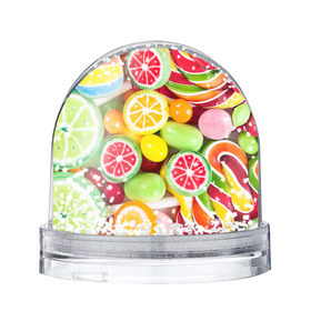 Снежный шар с принтом Candy в Петрозаводске, Пластик | Изображение внутри шара печатается на глянцевой фотобумаге с двух сторон | candy | colorful | lollipop | sweet | конфеты | леденцы | сладости