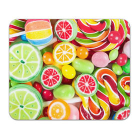 Коврик прямоугольный с принтом Candy в Петрозаводске, натуральный каучук | размер 230 х 185 мм; запечатка лицевой стороны | candy | colorful | lollipop | sweet | конфеты | леденцы | сладости