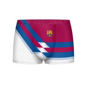 Мужские трусы 3D с принтом FC Barcelona #4 в Петрозаводске, 50% хлопок, 50% полиэстер | классическая посадка, на поясе мягкая тканевая резинка | Тематика изображения на принте: 
