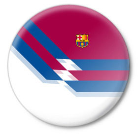 Значок с принтом FC Barcelona #4 в Петрозаводске,  металл | круглая форма, металлическая застежка в виде булавки | Тематика изображения на принте: 
