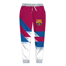 Женские брюки 3D с принтом FC Barcelona #4 в Петрозаводске, полиэстер 100% | прямой крой, два кармана без застежек по бокам, с мягкой трикотажной резинкой на поясе и по низу штанин. В поясе для дополнительного комфорта — широкие завязки | 