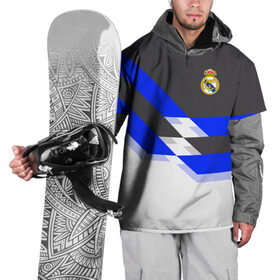 Накидка на куртку 3D с принтом Real Madrid 2018 в Петрозаводске, 100% полиэстер |  | Тематика изображения на принте: реал мадрид | эмблема