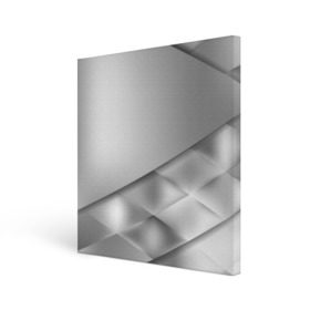 Холст квадратный с принтом Grey rhombuses в Петрозаводске, 100% ПВХ |  | grey | абстракция | геометрия | ромб | текстура