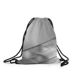 Рюкзак-мешок 3D с принтом Grey rhombuses в Петрозаводске, 100% полиэстер | плотность ткани — 200 г/м2, размер — 35 х 45 см; лямки — толстые шнурки, застежка на шнуровке, без карманов и подкладки | grey | абстракция | геометрия | ромб | текстура