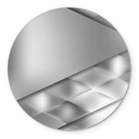 Коврик круглый с принтом Grey rhombuses в Петрозаводске, резина и полиэстер | круглая форма, изображение наносится на всю лицевую часть | grey | абстракция | геометрия | ромб | текстура