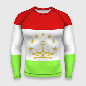 Мужской рашгард 3D с принтом Флаг Таджикистана в Петрозаводске,  |  | парчами точикистон | таджикистан | точикистон | флаг | флаг таджикистана