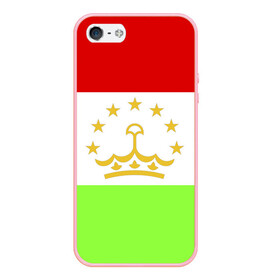 Чехол для iPhone 5/5S матовый с принтом Флаг Таджикистана в Петрозаводске, Силикон | Область печати: задняя сторона чехла, без боковых панелей | парчами точикистон | таджикистан | точикистон | флаг | флаг таджикистана