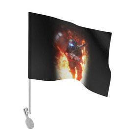 Флаг для автомобиля с принтом Titanfall в Петрозаводске, 100% полиэстер | Размер: 30*21 см | мех | мехи | пилот | пилоты | спектр | спектры | титан