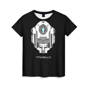 Женская футболка 3D с принтом Titanfall в Петрозаводске, 100% полиэфир ( синтетическое хлопкоподобное полотно) | прямой крой, круглый вырез горловины, длина до линии бедер | мех | мехи | пилот | пилоты | спектр | спектры | титан