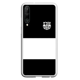 Чехол для Honor P30 с принтом FC Barcelona Black Collection в Петрозаводске, Силикон | Область печати: задняя сторона чехла, без боковых панелей | Тематика изображения на принте: black collection | fc | fc barcelona | fcb | fly emirates | ronaldo | барселона | зож | клуб | линии | месси | модные | мяч | реал мадрид | спорт | спортивные | тренды | футбол | футбольный клуб | эмблема