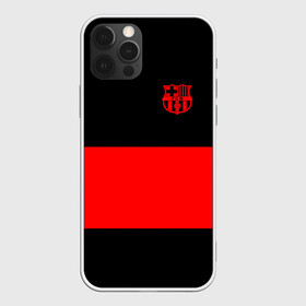 Чехол для iPhone 12 Pro с принтом FC Barcelona Black Collection в Петрозаводске, силикон | область печати: задняя сторона чехла, без боковых панелей | black collection | fc | fc barcelona | fcb | fly emirates | ronaldo | барселона | зож | клуб | линии | месси | модные | мяч | реал мадрид | спорт | спортивные | тренды | футбол | футбольный клуб | эмблема