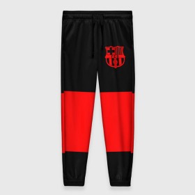 Женские брюки 3D с принтом FC Barcelona Black Collection в Петрозаводске, полиэстер 100% | прямой крой, два кармана без застежек по бокам, с мягкой трикотажной резинкой на поясе и по низу штанин. В поясе для дополнительного комфорта — широкие завязки | black collection | fc | fc barcelona | fcb | fly emirates | ronaldo | барселона | зож | клуб | линии | месси | модные | мяч | реал мадрид | спорт | спортивные | тренды | футбол | футбольный клуб | эмблема