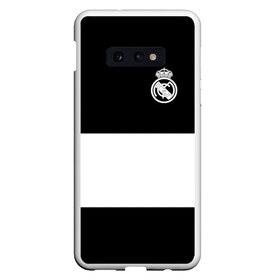 Чехол для Samsung S10E с принтом Real Madrid Black Collection в Петрозаводске, Силикон | Область печати: задняя сторона чехла, без боковых панелей | emirates | fc | real madrid | клуб | мяч | реал мадрид