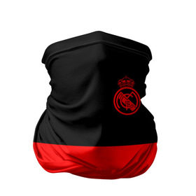 Бандана-труба 3D с принтом Real Madrid Black Collection в Петрозаводске, 100% полиэстер, ткань с особыми свойствами — Activecool | плотность 150‒180 г/м2; хорошо тянется, но сохраняет форму | emirates | fc | real madrid | клуб | мяч | реал мадрид