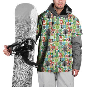 Накидка на куртку 3D с принтом Лесной Паттерн в Петрозаводске, 100% полиэстер |  | белка | белчка | дуб | елка | ель | желудь | лиса | листья | олень | роща | сибирский | сибирь | сова | цветок | шишка | я из сибири