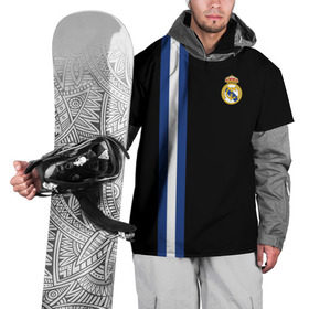 Накидка на куртку 3D с принтом Real Madrid Line Collection в Петрозаводске, 100% полиэстер |  | emirates | fc | real madrid | клуб | мяч | реал мадрид
