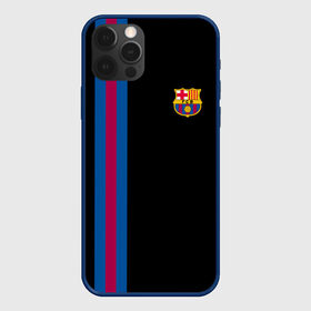 Чехол для iPhone 12 Pro с принтом FC Barcelona Line Collection в Петрозаводске, силикон | область печати: задняя сторона чехла, без боковых панелей | Тематика изображения на принте: fc | барселона | эмблема