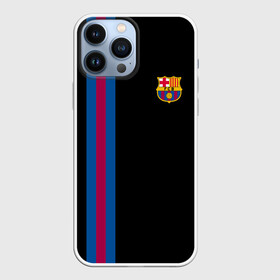 Чехол для iPhone 13 Pro Max с принтом FC Barcelona Line Collection в Петрозаводске,  |  | Тематика изображения на принте: fc | барселона | эмблема